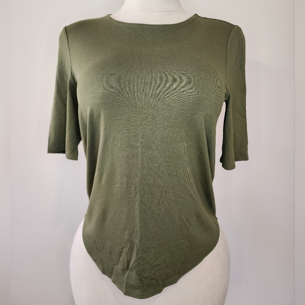 Cupio Cypress Green Cozy Short Sleeved Shirt - Picture 2 of 11